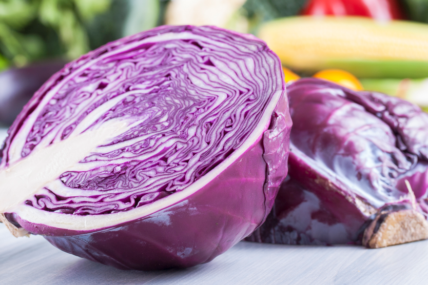 Repolho roxo para perda de peso